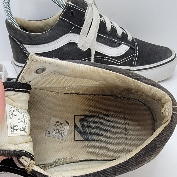 Vans | Old Skool distressed black white canvas low sneakers | WMS 6 - Picture 4 of 11